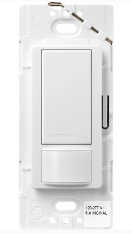 Lutron Maestro vacancy sensor switch in White