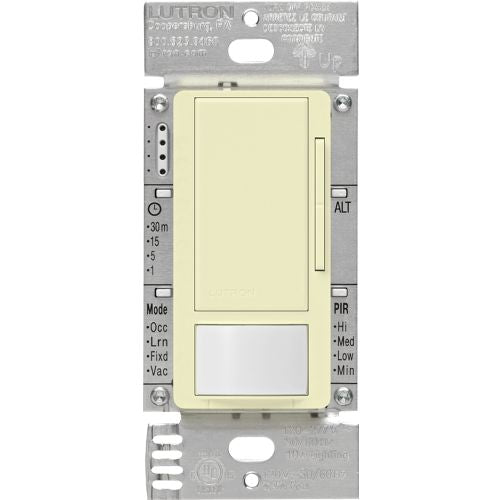 Lutron Maestro occupancy sensor switch in Almond