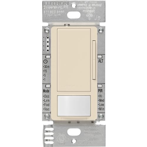 Lutron Maestro occupancy sensor switch in Light Almond