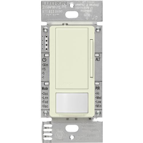 Lutron Maestro occupancy sensor switch in Biscuit
