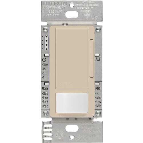 Lutron Maestro occupancy sensor switch in Taupe