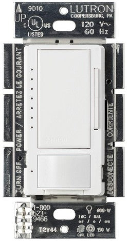 Lutron Maestro occupancy sensor switch in Black