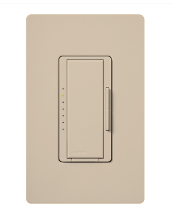 Lutron Maestro dimmer switch in Taupe