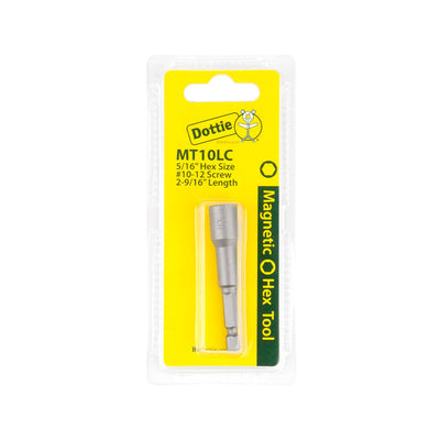 Dottie MT10LC Dottie 5/16 in x 2-9/16 in Magnetic Nut Driver (Carded) MT10LC