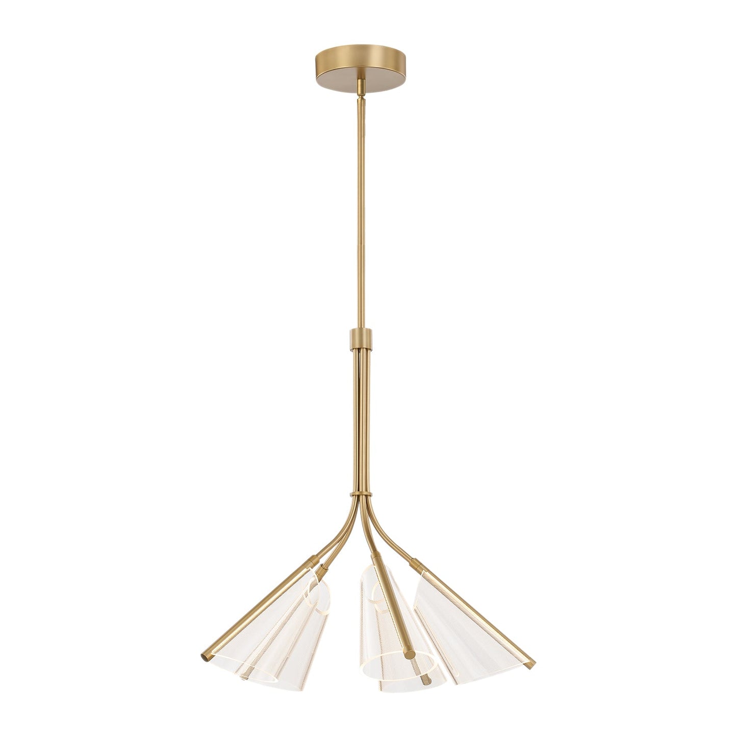 Kuzco Mulberry brushed gold chandelier CH62628-BG/LG