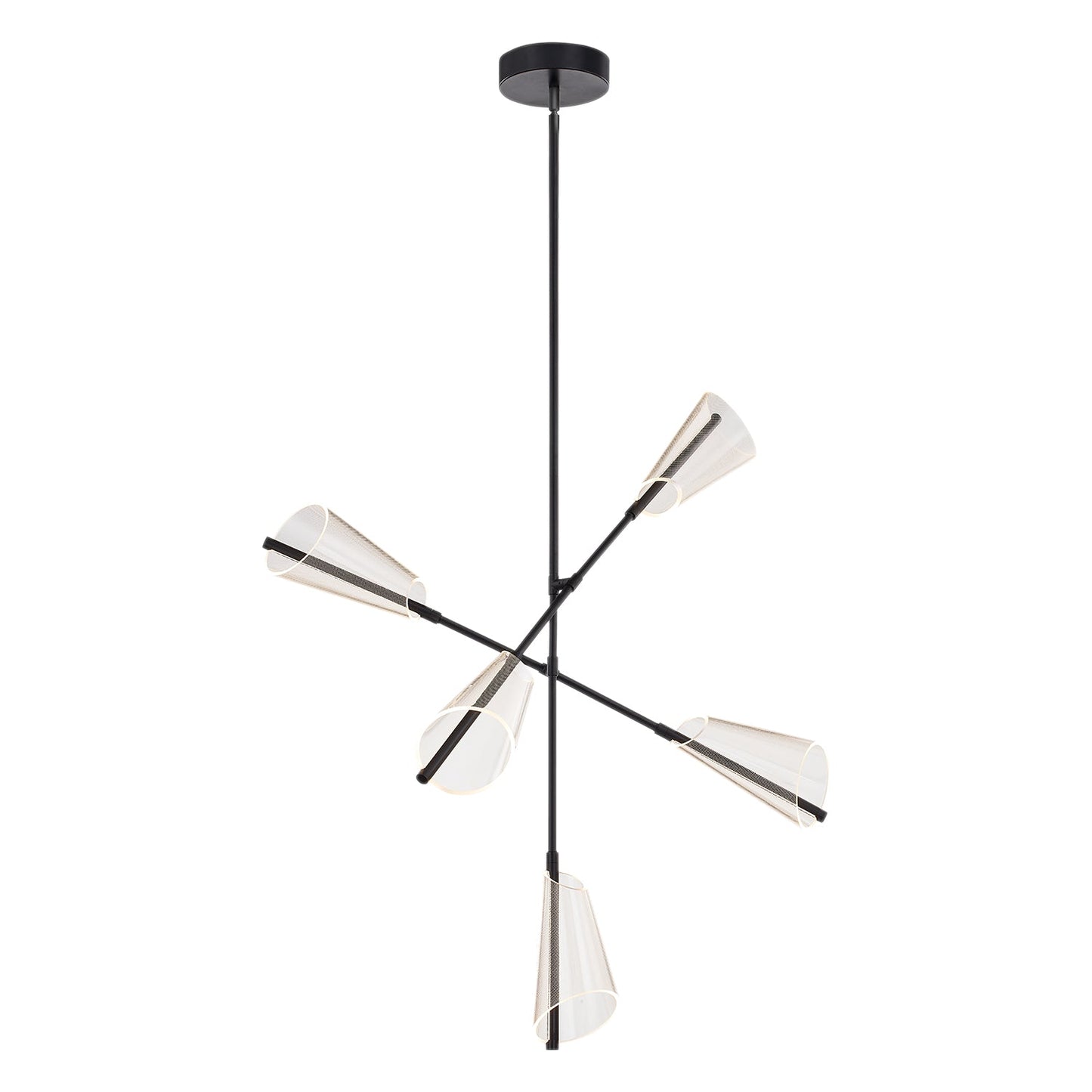 Kuzco Mulberry black chandelier CH62737-BK/LG