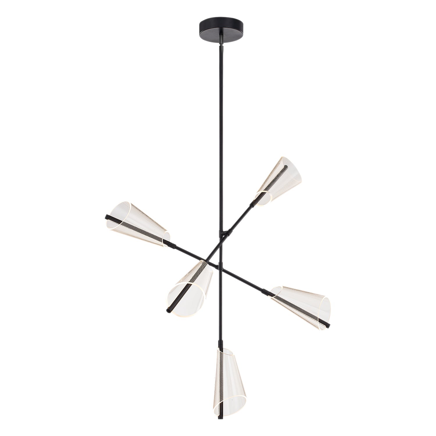 Kuzco Mulberry black chandelier CH62737-BK/LG