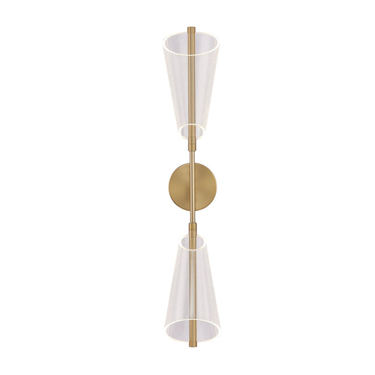 Kuzco Mulberry brushed gold wall sconce WS62629-BG/LG-UNV