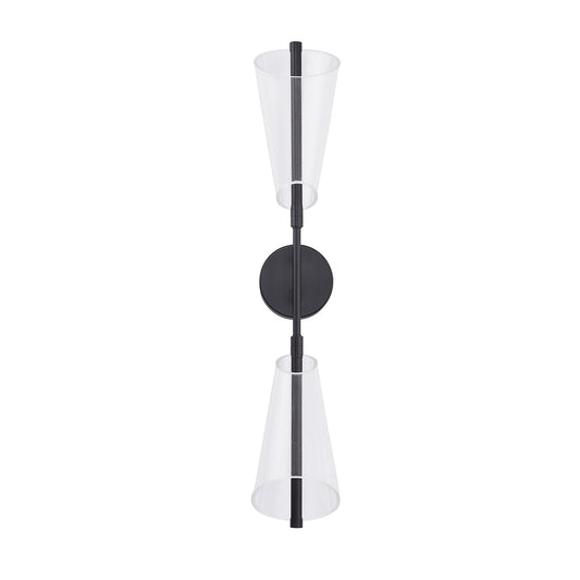 Kuzco Mulberry black wall sconce WS62629-BK/LG-UNV