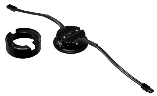 MVP 5CCT Single Puck Light in Black - American Lighting MVP-1-5CCT-BK