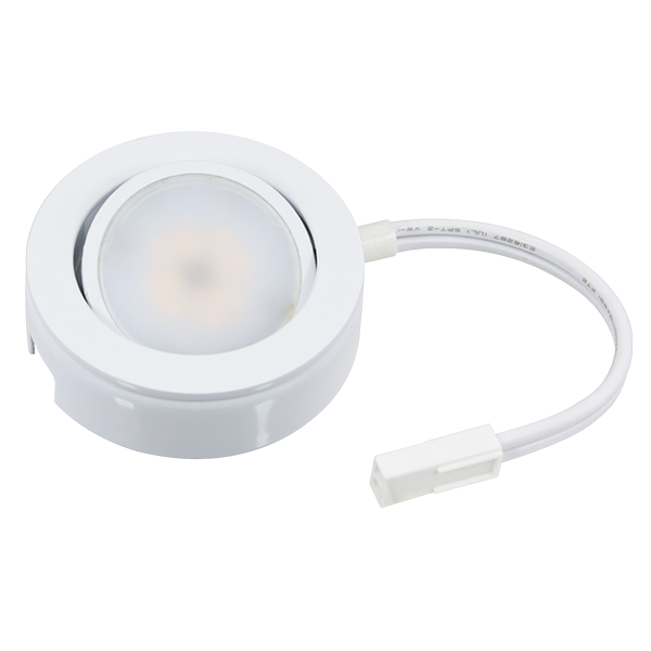 MVP 30K Single Puck Light in White - American Lighting MVP-1-30-WH
