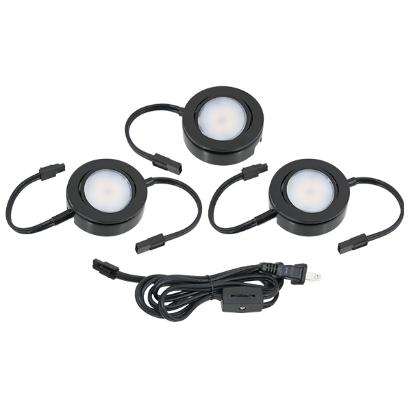 MVP 27K 3 Puck Kit in Black - American Lighting MVP-3-BK