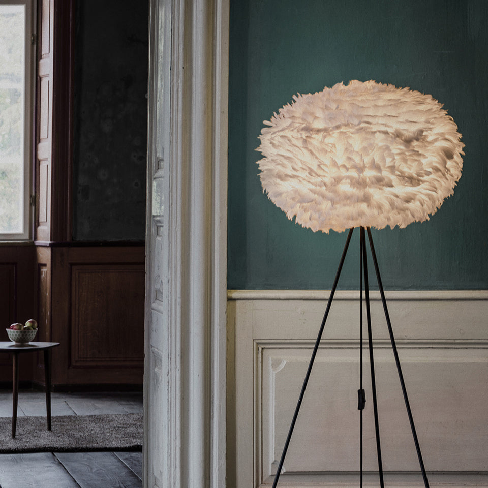 UMAGE Eos Large Light Brown Replacement Shade — styled interior view