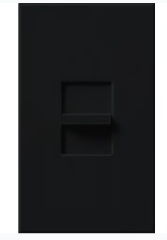 Lutron Nova T wall plate in Black