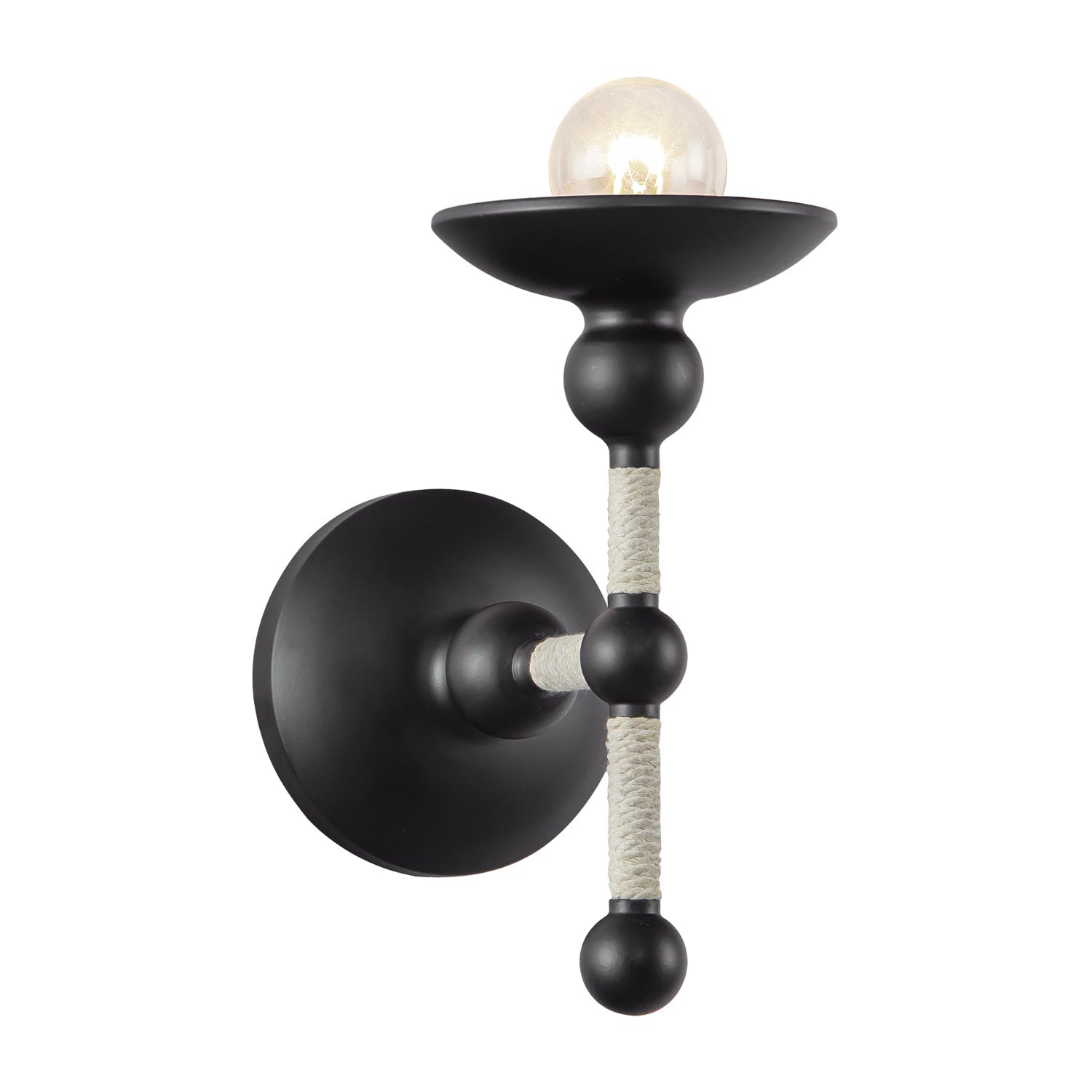 Alora Nadine matte black vanity light WV343104MBCN
