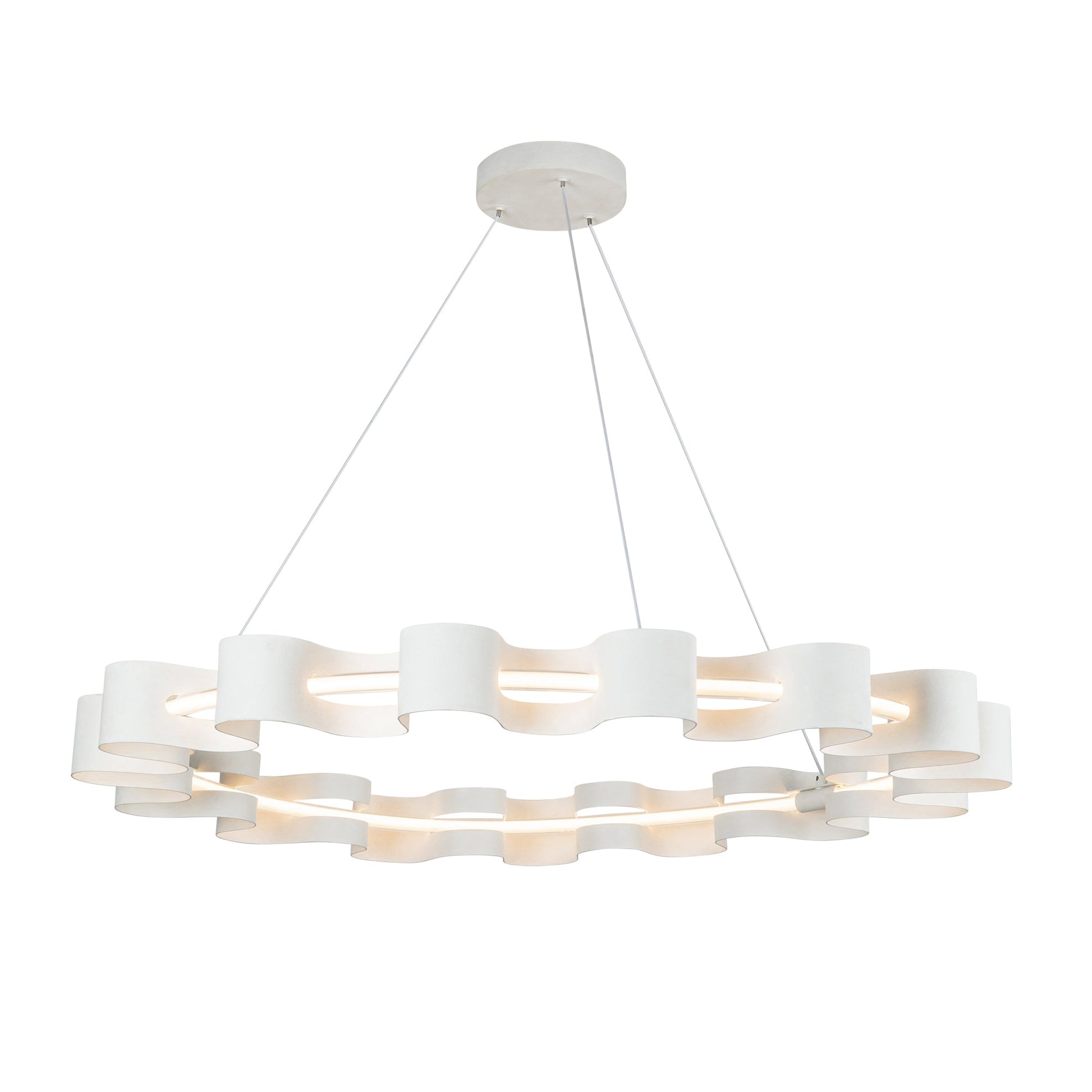 Kuzco Nami antique white chandelier CH18035-AW