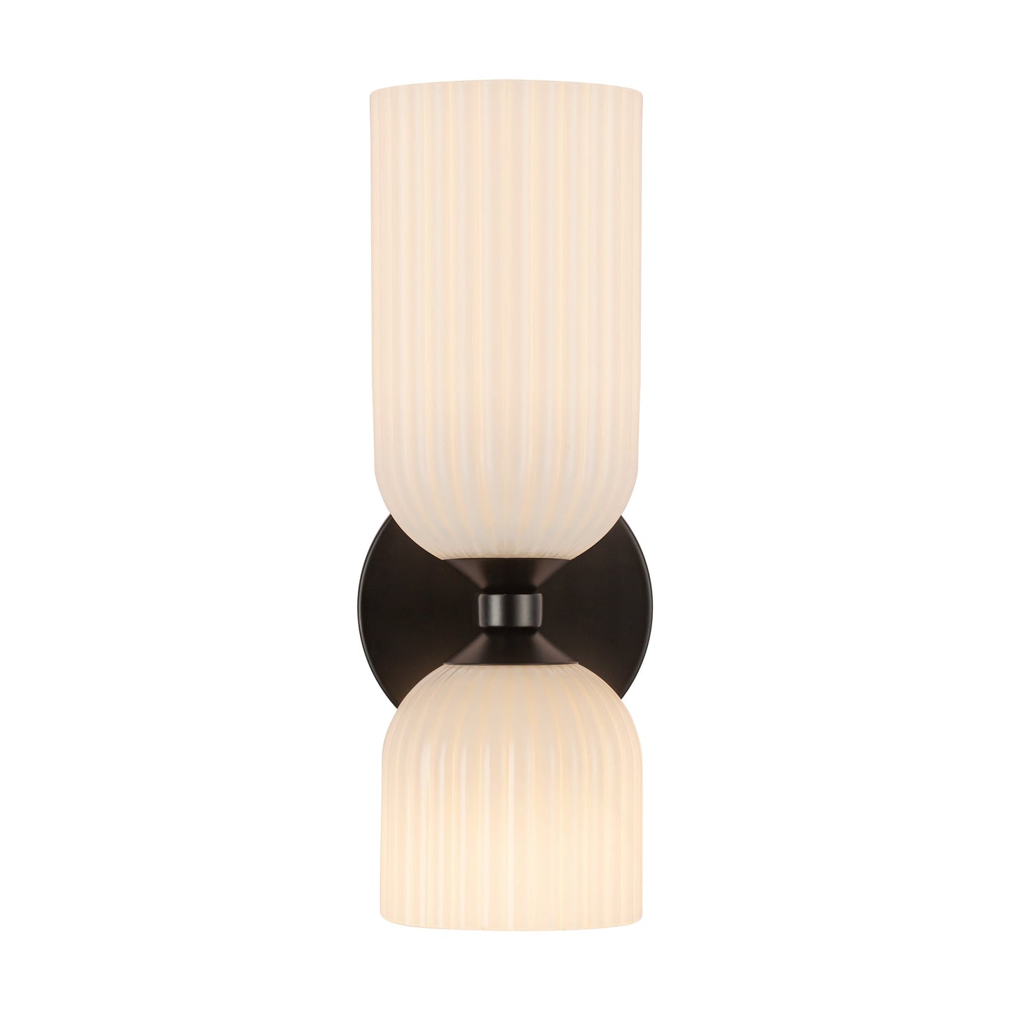 Alora Mood Nelly matte black vanity light WV442612MBGR