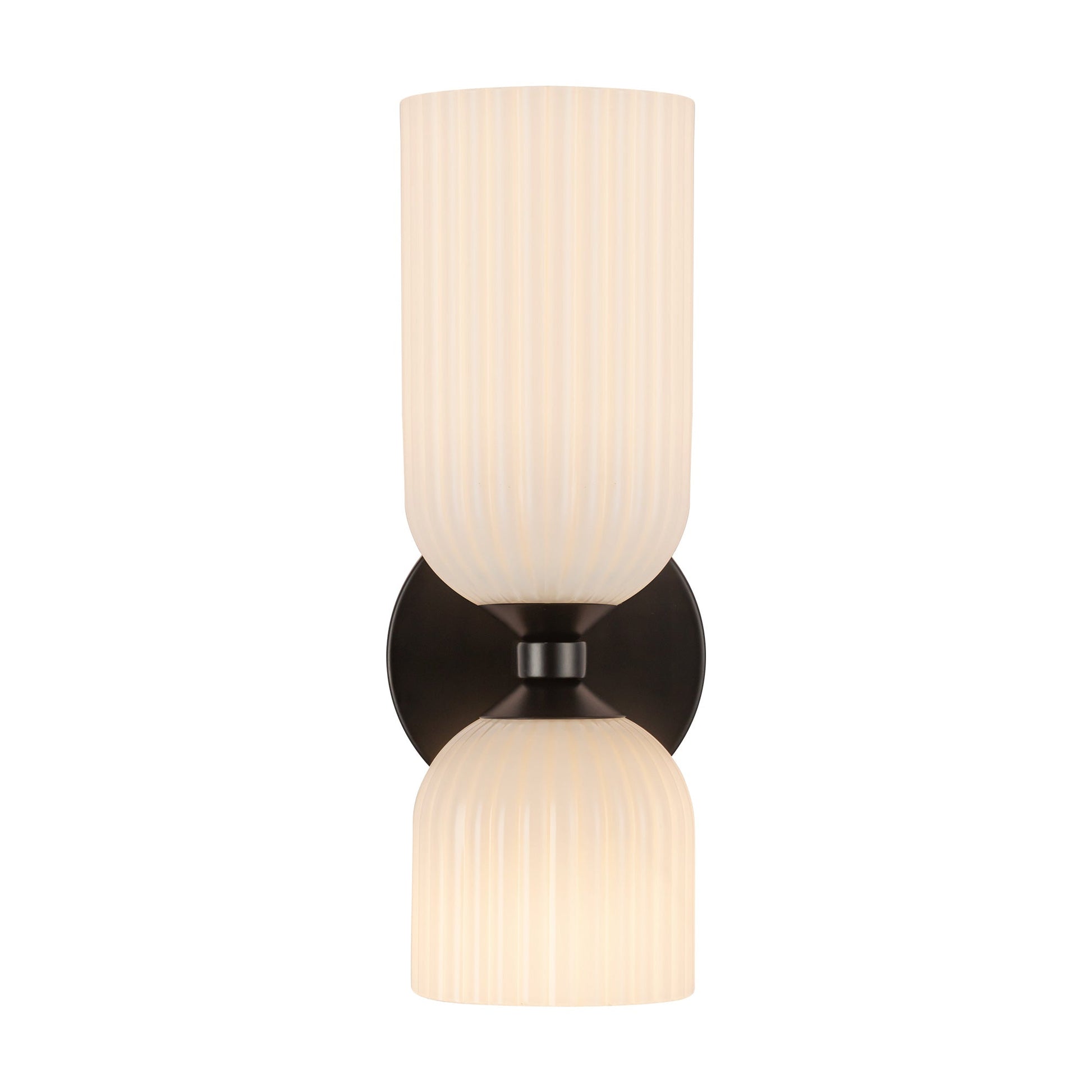 Alora Mood Nelly matte black vanity light WV442612MBGR