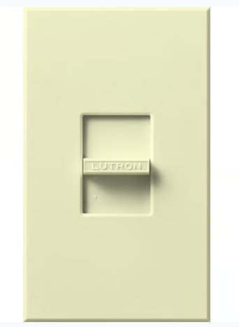 Lutron Nova 3-wire dimmer switch in Almond