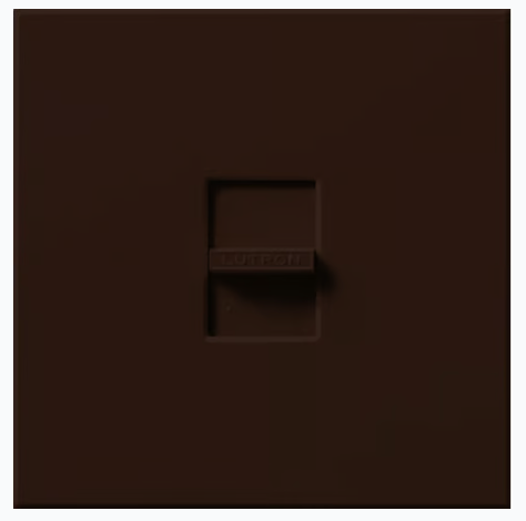 Lutron Nova T wall plate in Brown
