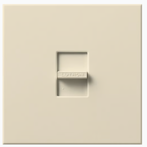 Lutron Nova 3-wire dimmer switch in Light Almond