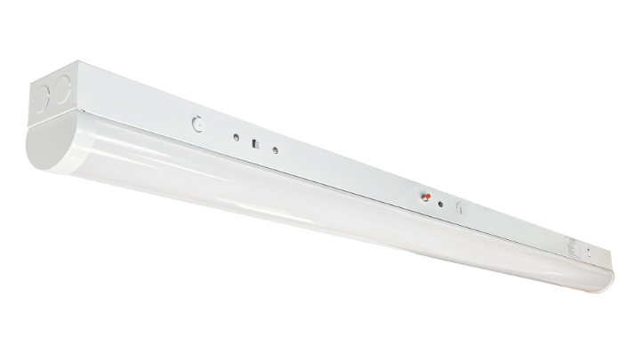 Nora Lighting NLSTR-4L1334W/EM 48" LED Tunable Strip Light, 3300lm / 24W, Selectable CCT (30/35/40K), White finish, 120-27...