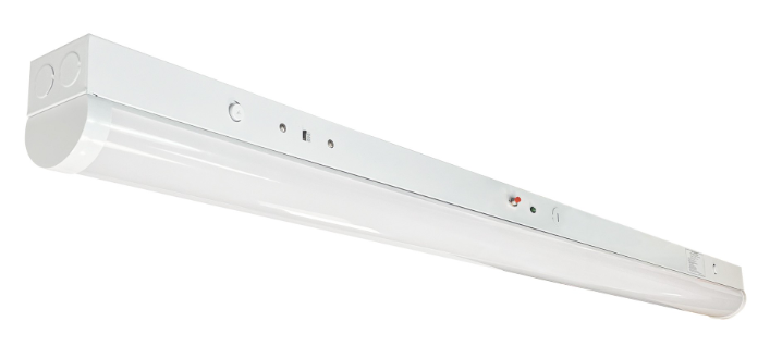 Nora Lighting NLSTR-4L1334W/MS 48" LED Tunable Strip Light, 3300lm / 24W, Selectable CCT (30/35/40K), White finish, 120-27...