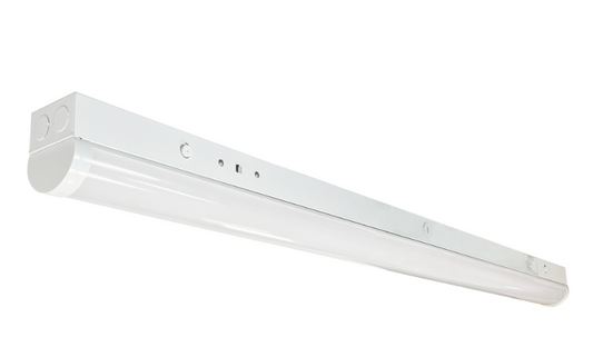 Nora Lighting NLSTR-4L1334W 48" LED Tunable Strip Light, 3300lm / 24W, Selectable CCT (30/35/40K), White finish, 120-277V ...