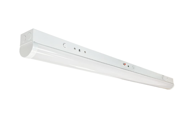 Nora Lighting NLSTR-4L1334W/EMMS 48" LED Tunable Strip Light, 3300lm / 24W, Selectable CCT (30/35/40K), White finish, 120-...