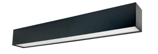Nora Lighting NLUD-2334B/OS 2' L-Line LED Indirect/Direct Linear, 3710lm / Selectable CCT, Black Finish, with Motion Sensor