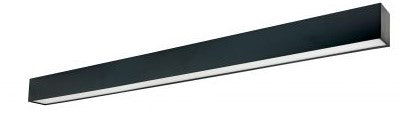 Nora Lighting NLUD-4334B 4' L-Line LED Indirect/Direct Linear, 6152lm / Selectable CCT, Black Finish