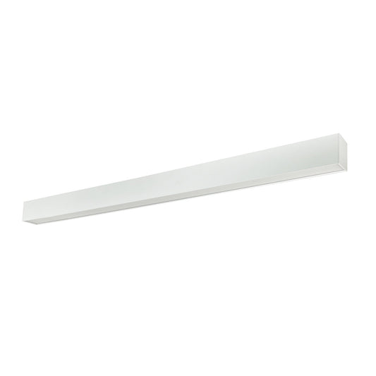 Nora Lighting NLUD-8334W/OS 8' L-Line LED Indirect/Direct Linear, 12304lm / Selectable CCT, White Finish, with Motion Sensor