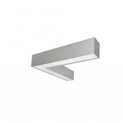 Nora Lighting NLUD-L334A "L" Shaped L-Line LED Indirect/Direct Linear, 3781lm / Selectable CCT, Aluminum Finish