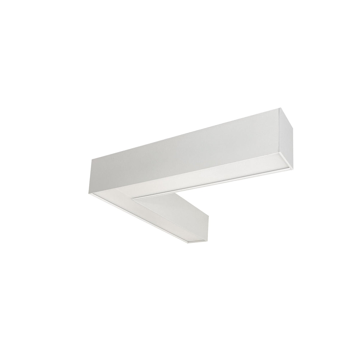 Nora Lighting NLUD-L334W/OS "L" Shaped L-Line LED Indirect/Direct Linear, 3781lm / Selectable CCT, White Finish, with Moti...