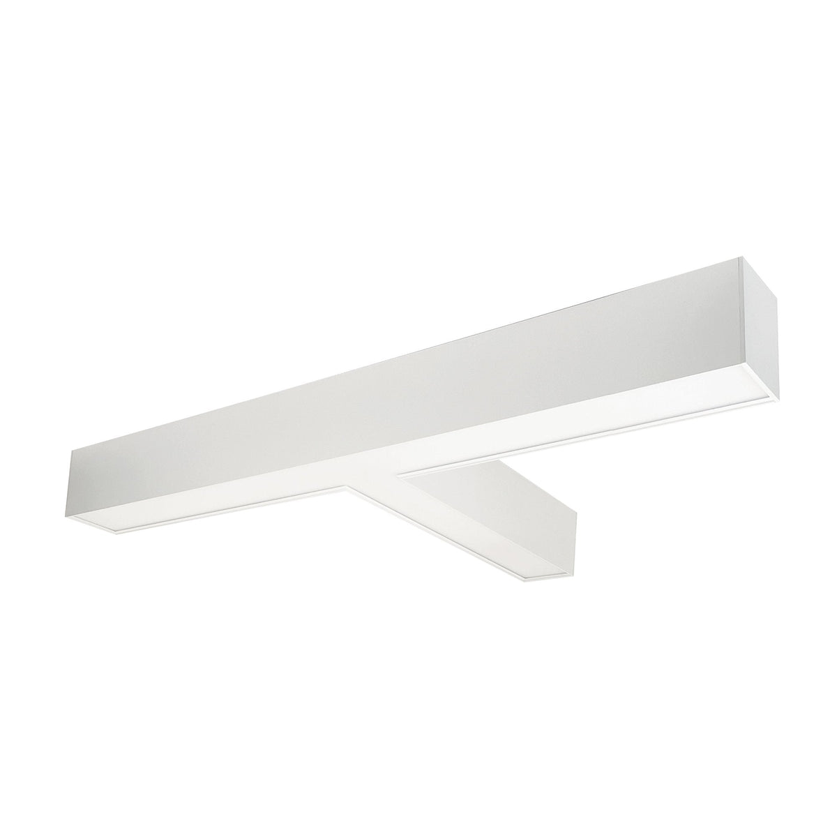 Nora Lighting NLUD-T334W/OS "T" Shaped L-Line LED Indirect/Direct Linear, 5027lm / Selectable CCT, White Finish, with Moti...