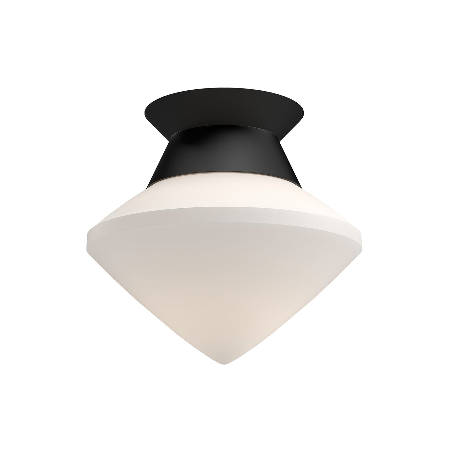 Alora Mood Nora matte black flush mount FM537508MBOP