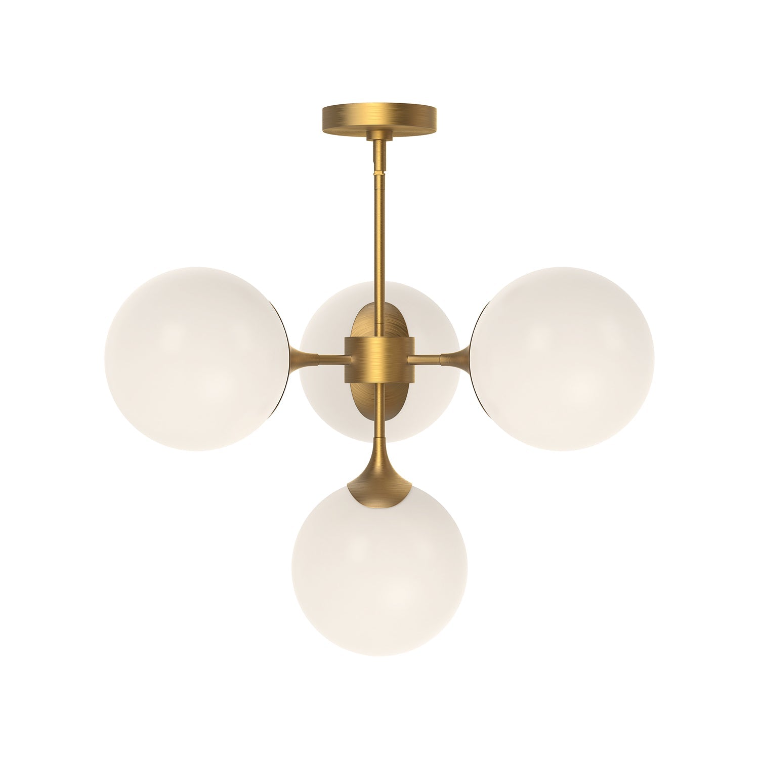 Alora Mood Nouveau aged gold chandelier CH505426AGOP