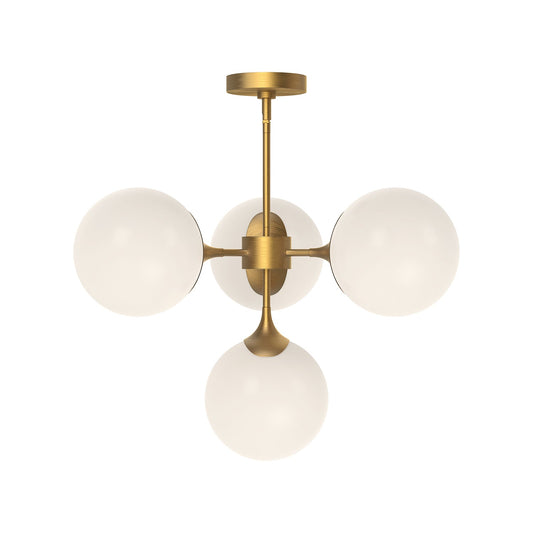 Alora Mood Nouveau aged gold chandelier CH505426AGOP
