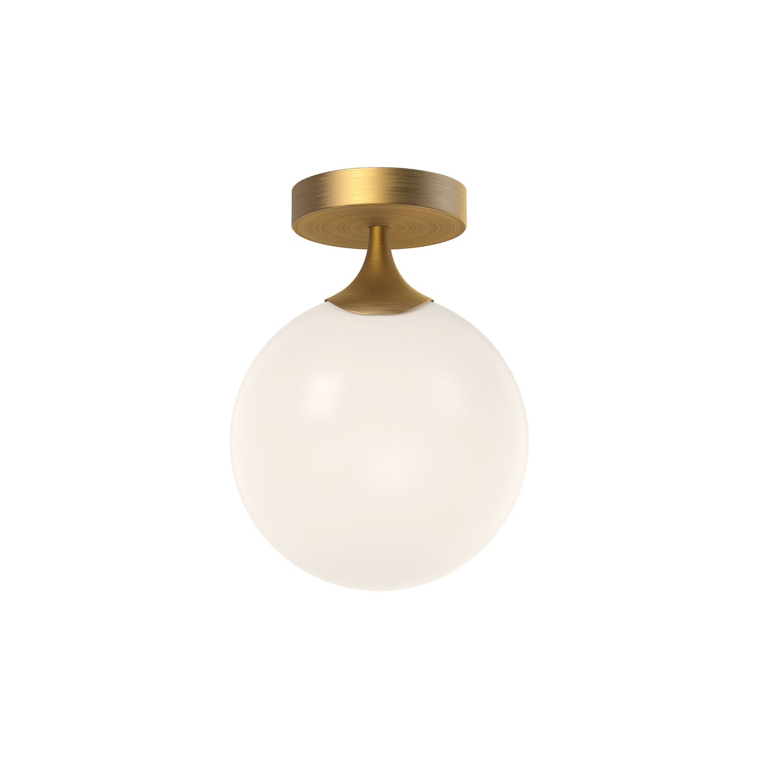 Alora Mood Nouveau aged gold flush mount FM505108AGOP