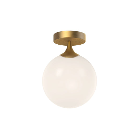 Alora Mood Nouveau aged gold flush mount FM505108AGOP