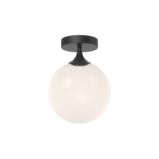 Alora Mood Nouveau matte black flush mount FM505108MBOP