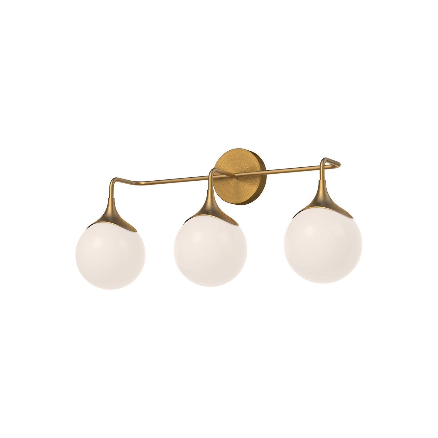 Alora Mood Nouveau aged gold vanity light VL505125AGOP