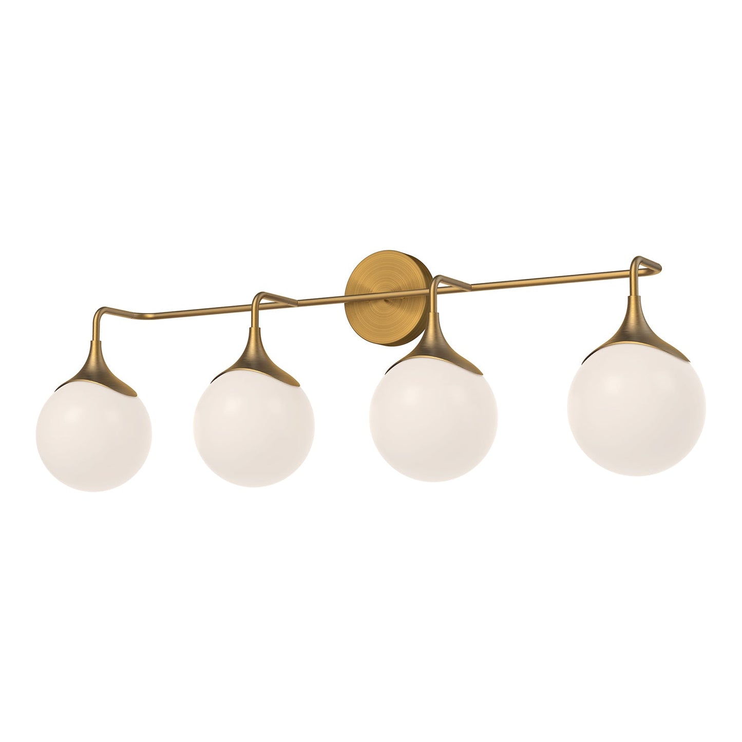 Alora Mood Nouveau aged gold vanity light VL505136AGOP