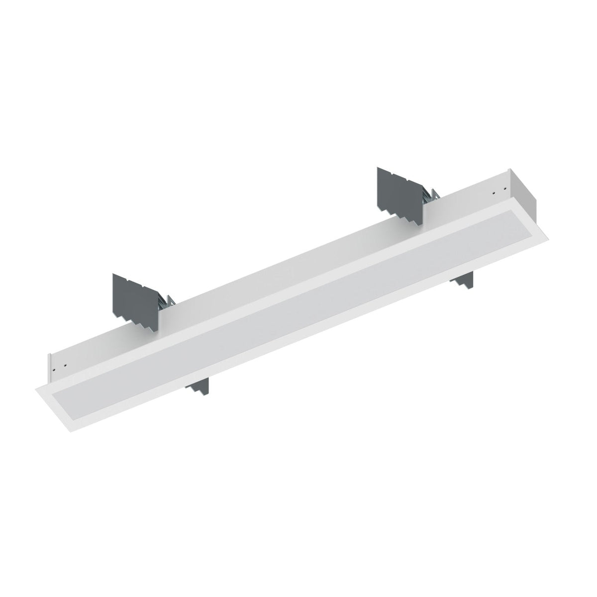 Nora Lighting NRLIN-21040W 2' L-Line LED Recessed Linear, 2100lm / 4000K, White Finish
