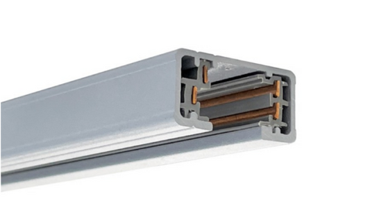 Nora Lighting NT-303S 6' One-Circuit Track, Silver Finish