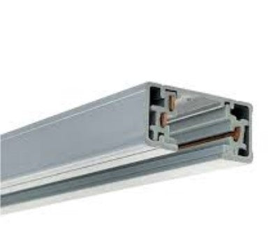Nora Lighting NT-331S 12' One-Circuit Track, Silver Finish