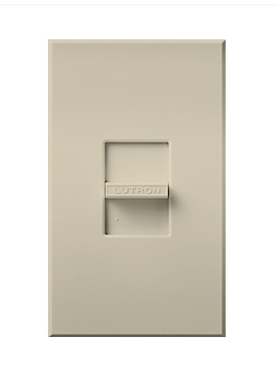 Lutron Nova T 3-wire dimmer switch in Light Almond