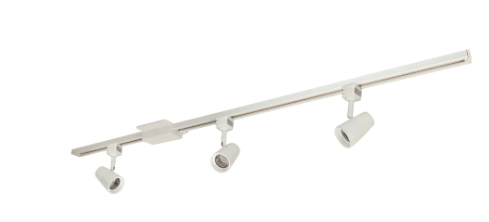 Nora Lighting NTLE-870935W 4-ft Track Pack with (3) MAC 800lm LED Track Heads, 3500K, White Finish