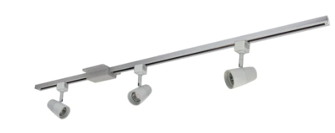 Nora Lighting NTLE-870940S 4-ft Track Pack with (3) MAC 800lm LED Track Heads, 4000K, Silver Finish