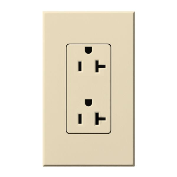 Lutron Architectural 20 A tamper-resistant duplex receptacle in Beige